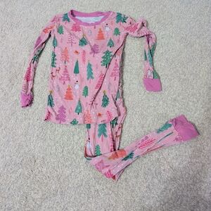 Little Sleepies Festive Pink and Green Pajama Set